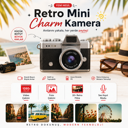Snaptik Mini Retro Kamera
